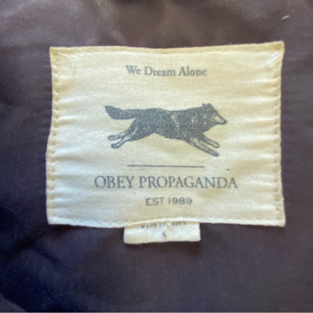 Obey Propaganda Jacket Lightweight Gray size Medium - Picture 11 of 14